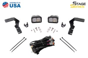 Ford Ranger LED Light Pods - Diode Dynamics - Stage Series Ditch Light Kit - Yellow - `19-`23